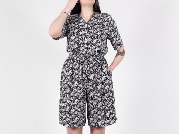 90s TWO PIECE Set / Floral Matching Set / Vintage