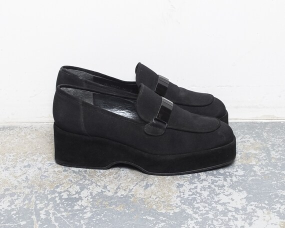 black platform shoes 90s