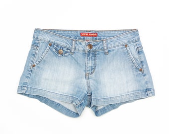 low waisted jean shorts