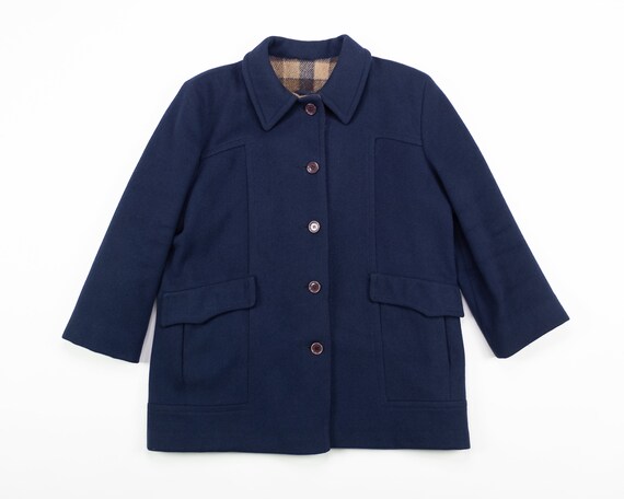 Short WOOL Jacket / LONDON FOG Navy 