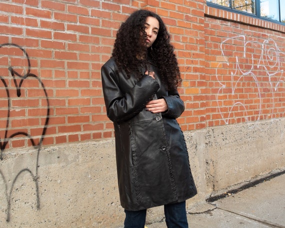 90s LEATHER Jacket / Vintage Kasper 