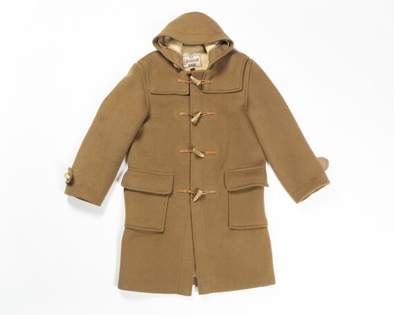VINTAGE GLOVERALL Classic Duffle Coat Camel Wool H