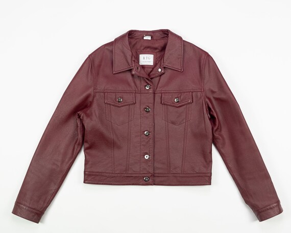 burgundy spring jacket