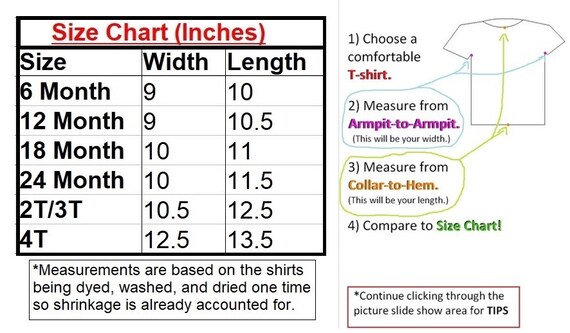 3t 4t Size Chart