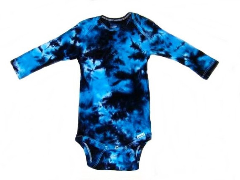 Tie Dye Baby Onesie Long Sleeve and Baby Socks Set Gerber Brand Crinkle