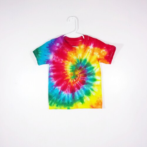 Tie Dye Shirt Spiral Handmade Tye Die Infant and Toddler T - Etsy