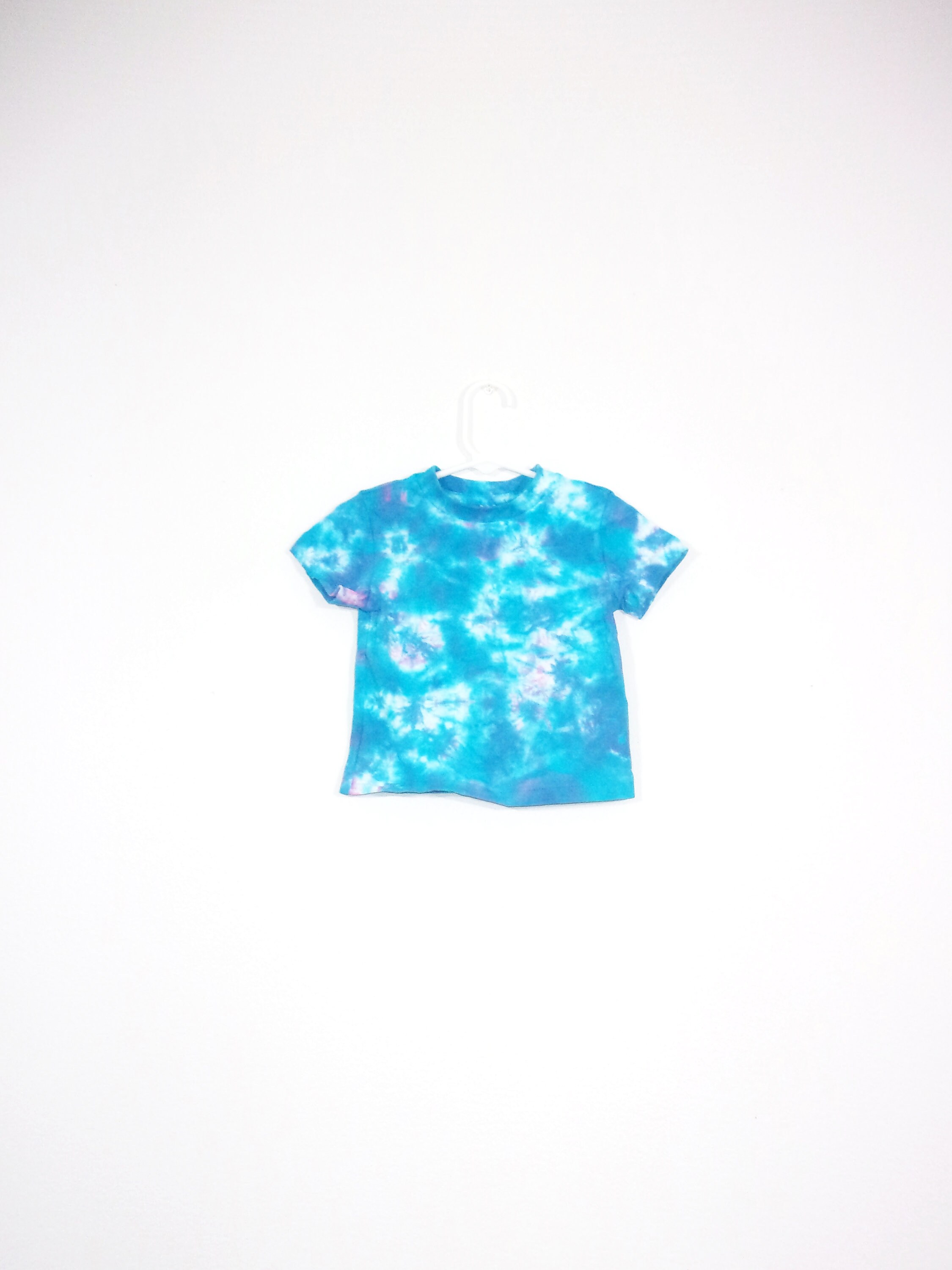 Tie Dye T-Shirts Small Youth Crinkle Cotton Short Sleeve Premade