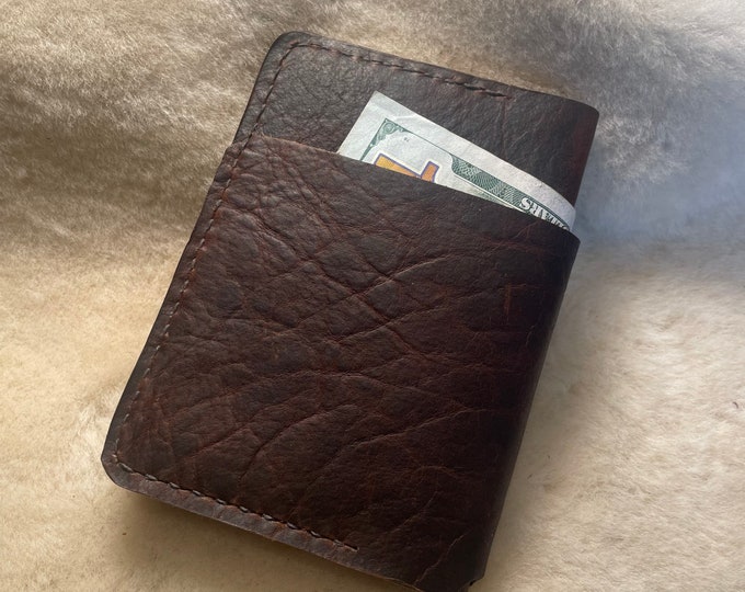 Bifold Bison Leather Wallet