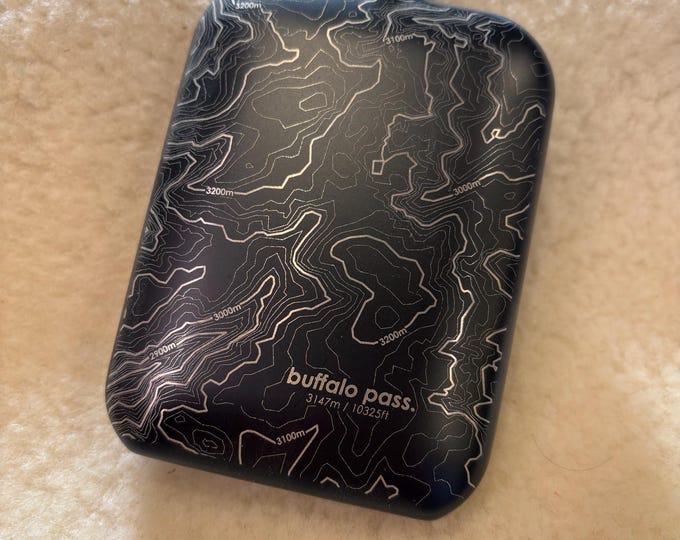 6oz Powder Coated Stainless Steel Flask (Buffalo Pass) Steamboat Springs area