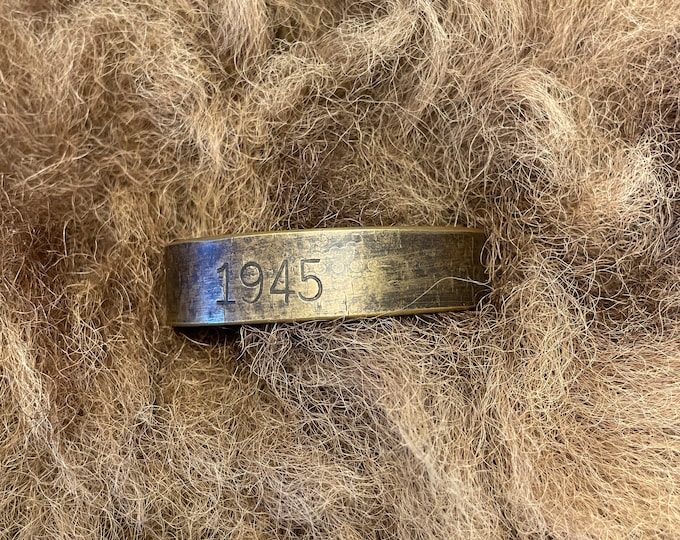 1945 Artillery shell cuff WWII