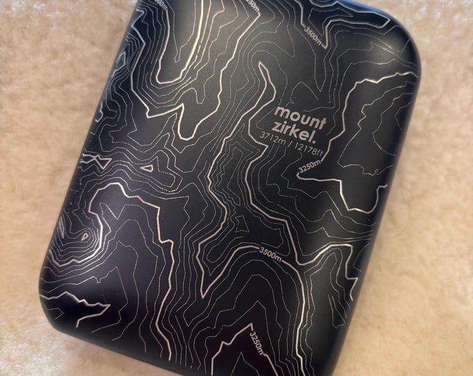 6oz Powder Coated Stainless Steel Flask (Mount Zirkel) Steamboat Springs area