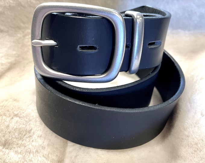 Custom Bison leather belt