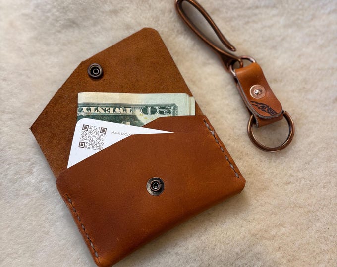 Redwing ORO LEGACY leather wallet and keychain combo
