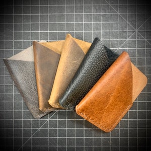 Cartera de bolsillo unisex unisex de cuero bisonte