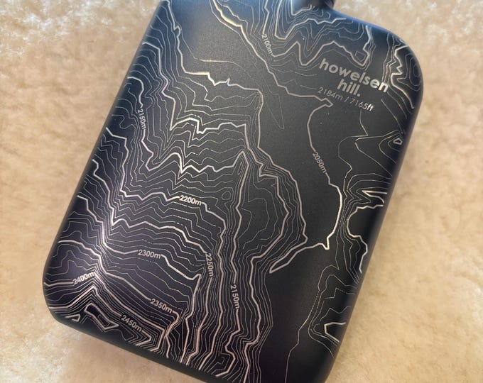 6oz Powder Coated Stainless Steel Flask (Howelsen Hill) Steamboat Springs ski area