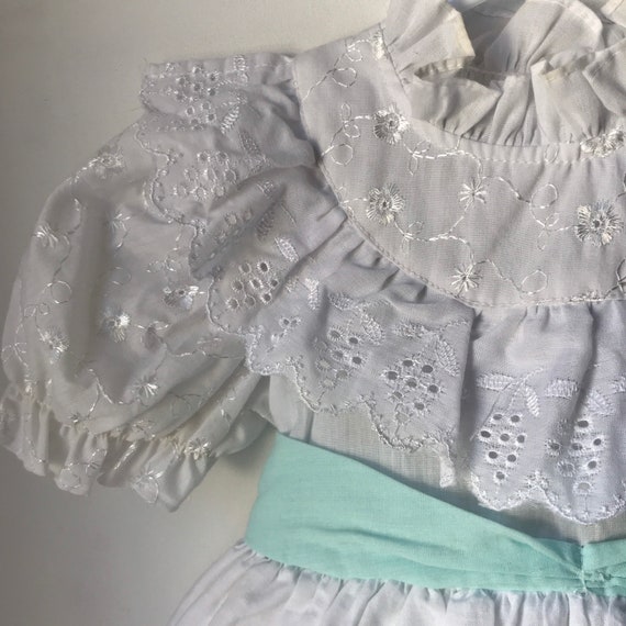 Vintage Toddler Dress White - image 2