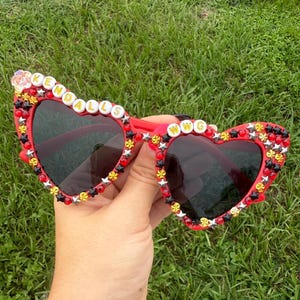 CUSTOMIZED sunglasses w beads, crystals, rhinestones for concerts! Big Time Rush inspired! Birthday party gift Worldwide In Real Life Tour