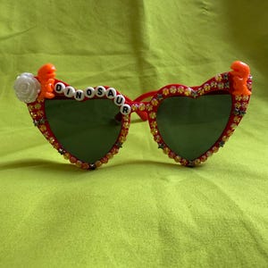 PREMADE KESHA TOUR sunglasses with crystals & rhinestones - concert party gift for Out Tour Outfit Lyrics Swiftie Inspired Dinosaur