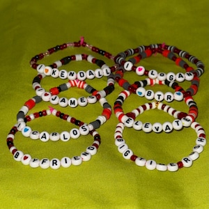Big Time Rush Bracelet Beaded Fan Bracelet for trading, Concert Accessory Gift, friendship bracelets handmade