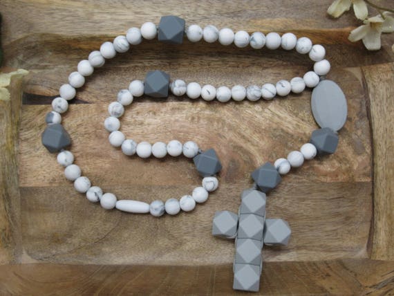 teething rosary beads
