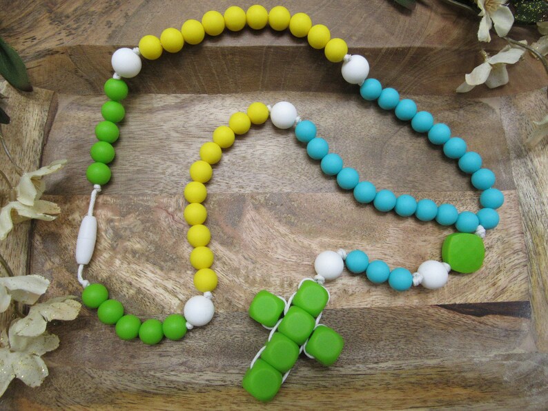 teething rosary beads