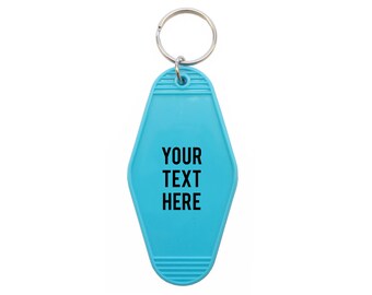 Vintage Motel Key Chain Hotel Key Ring Tag Classic Various Color Key Buckle Gift