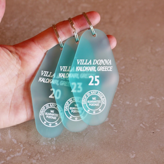 Translucent Orange The Office Vintage Motel Key and Purse Charm