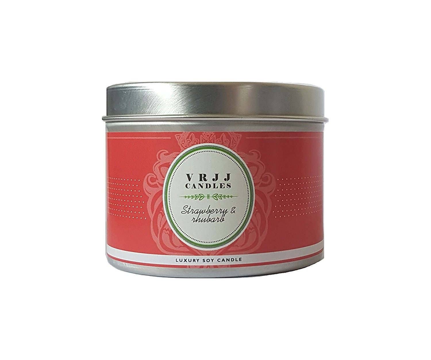 Strawberry Rhubarb scented candle candles candle fruit Etsy