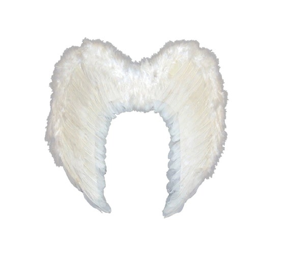 Black Dark Fairy Angel Feather Wings Large 50cm x 50cm Halloween Fancy Dress