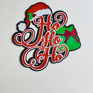 Ho Ho Ho Christmas Scrapbook Pages Die Cut