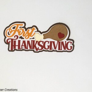 Happy Thanksgiving Day - Scrapbook Page Title Sticker