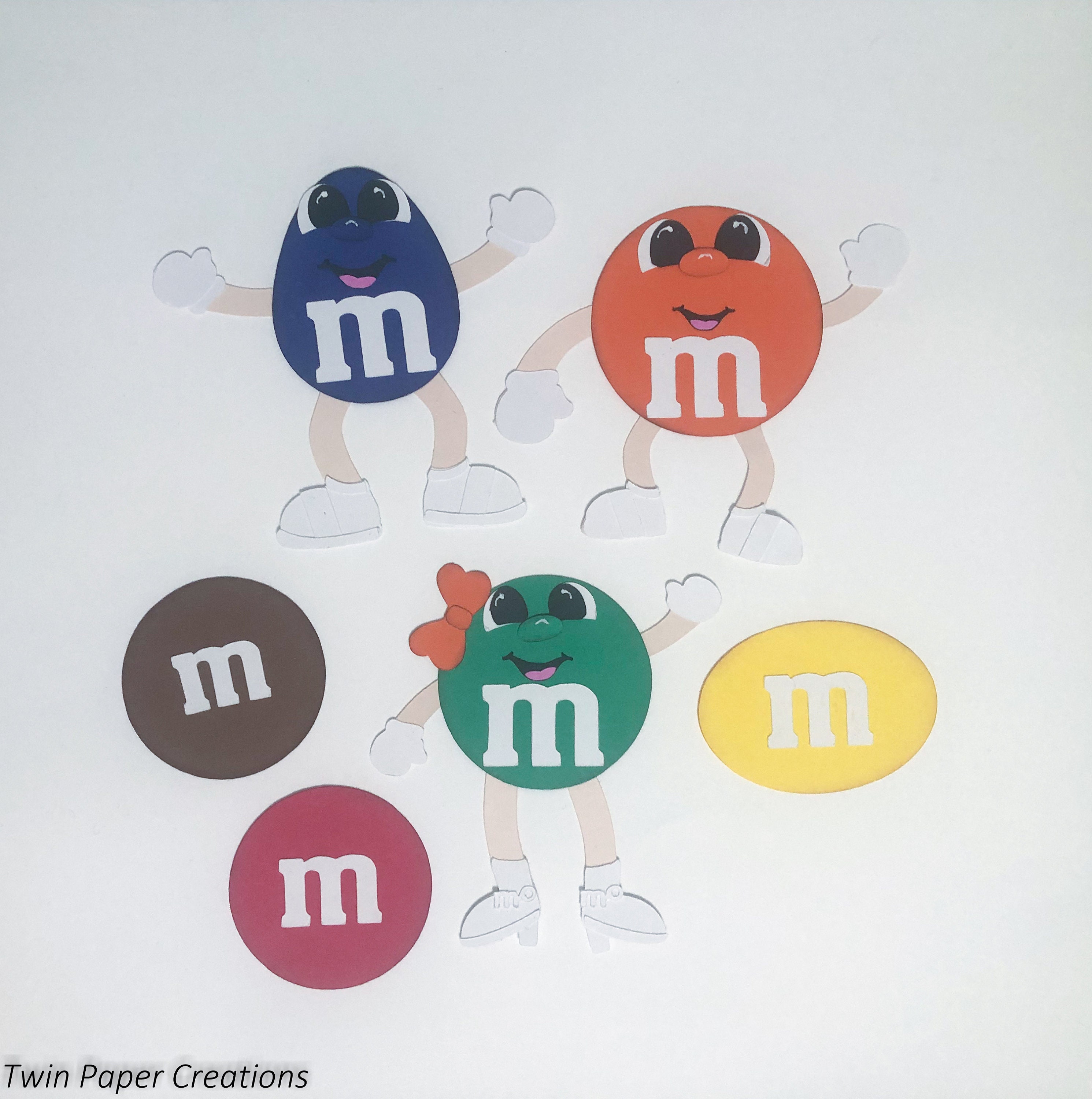 M&M M & M CARTOON CHOCOLATE CANDY PEANUT SWEET Embroidered Patch  Iron Sew Logo