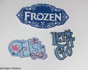 3 Options of Disney Frozen Metal Die Set-AnnaSvenMelded Castle Elsa-Cardmaking Scene Die sets