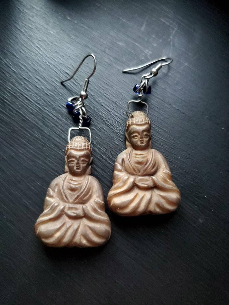 Sitting Buddha earrings