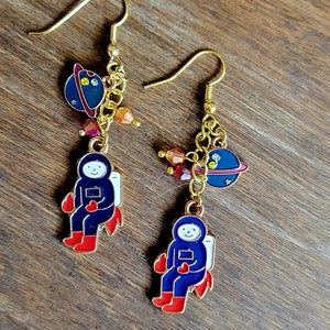 Astronaut earrings