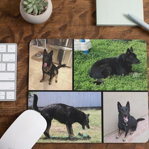 Custom Photo Collage Mouse Pad | Add up to 9 Photos | Create A Personalized Mouse Pad With Your Photos | Desk Accessories