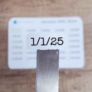 Date Stickers for Each Day Of The Month | Month Sticker Sheets With Individual Day Stickers | 2025, 2026, or 2027 | Monthly Date Stickers
