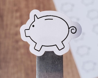 Piggy Bank Finance Savings Stickers for Budget Trackers, Finance Trackers, Calendars, Planners | Kiss Cut, Matte Finish