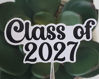 Class of 2027 Sticker | Choose a Color | Graduation Gifts | Seniors 2027 | Die Cut Sticker