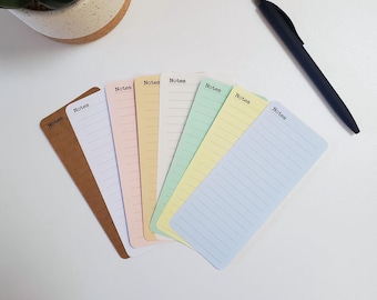 Notes Stickers | Small Note Stickers for Planners, Journals, and Habit Trackers | 6 Stickers Per Sheet | Kiss Cut, Matte Finish