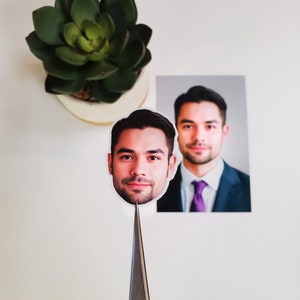 Face Stickers From Your Photos | Create A Face Sticker From Your Photo | Glossy Vinyl | Contour Cut Stickers