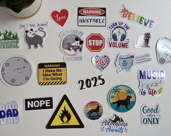 Custom Stickers | Create A Sticker From Your Logo, Drawing, Photo, or Design | Waterproof Glossy Vinyl Stickers