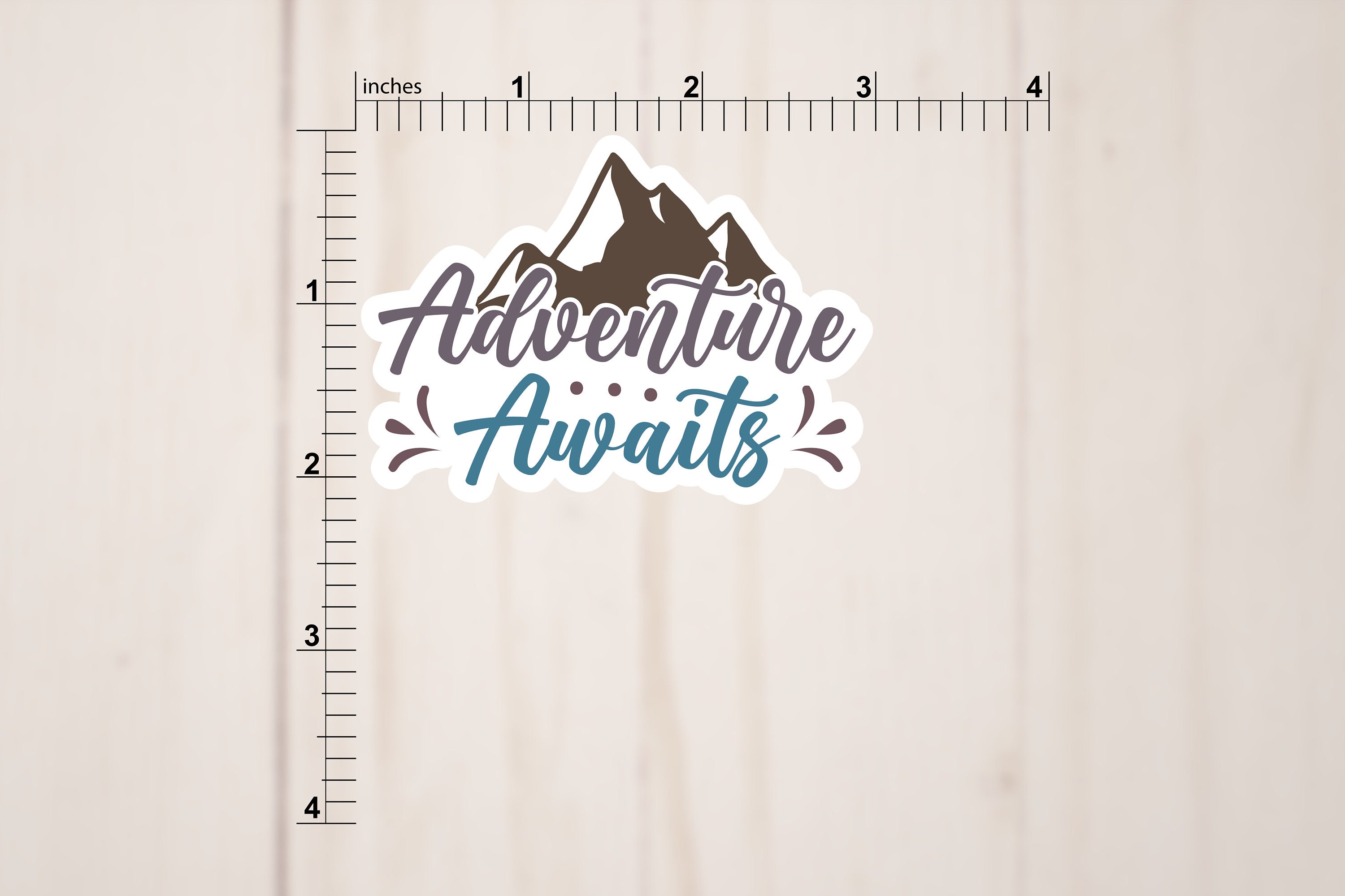 Adventure Awaits Vinyl Sticker | Die Cut, Glossy, Vinyl | 3" Sticker - Etsy