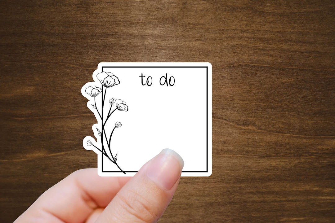 To Do Request Sticker To Do List Stickers With Flowers for Planners, Journals, and Notebooks ...