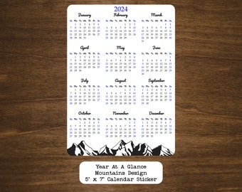 2025 Calendar Anime Printable Bookmarks
