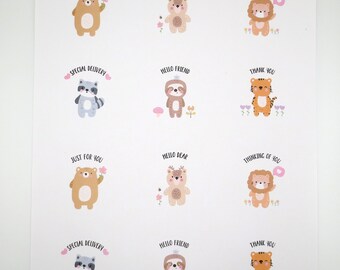 I Love My Dog Envelope Seals Stickers - 30 Pack 1.5
