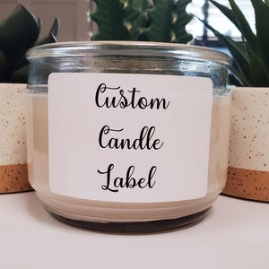 Custom Text Candle Label | Create Candle Labels From Your Text | Multiple Sizes Available