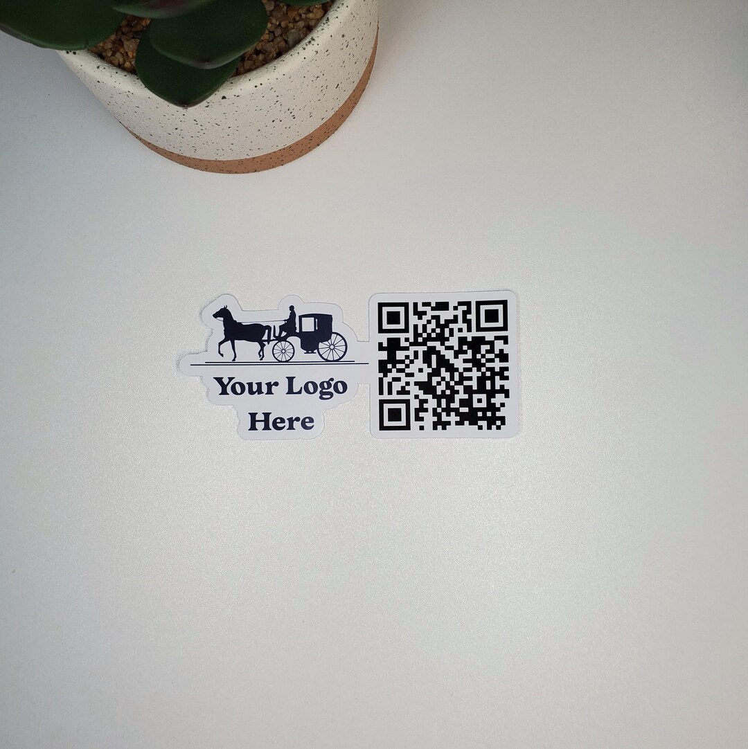 QR Code Stickers With Your Logo or Design | Waterproof Vinyl Stickers ...