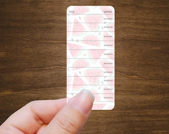Reading Tracker List Stickers with Ratings for Planners, Journals, and Habit Trackers | Book List Stickers | Kiss Cut, Matte Finish