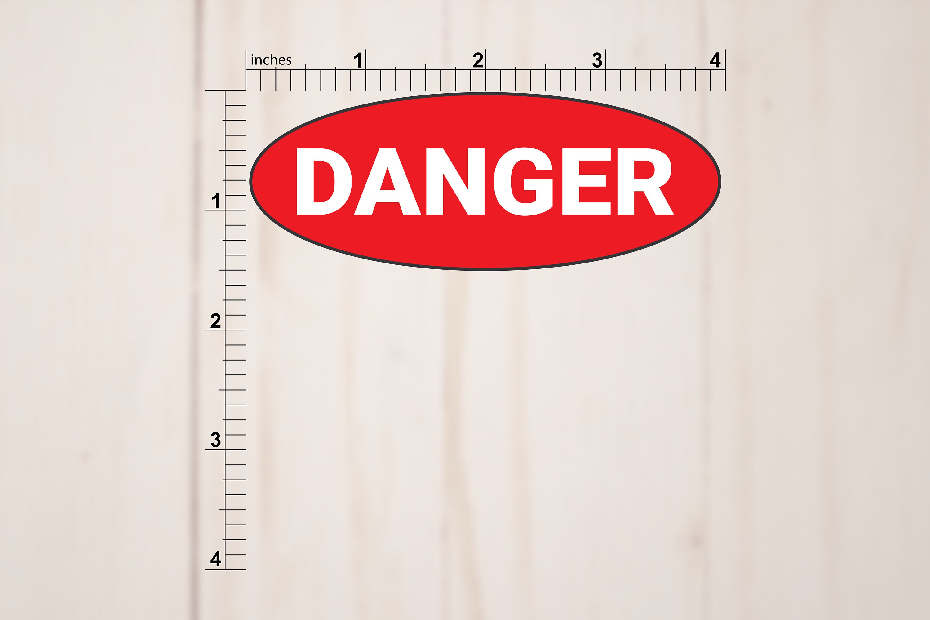 Danger Vinyl Sticker | Die Cut, Glossy, Vinyl - Etsy